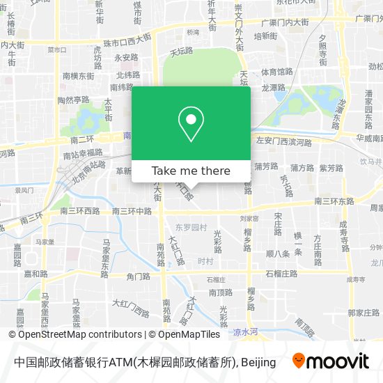中国邮政储蓄银行ATM(木樨园邮政储蓄所) map