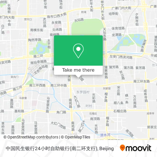 中国民生银行24小时自助银行(南二环支行) map