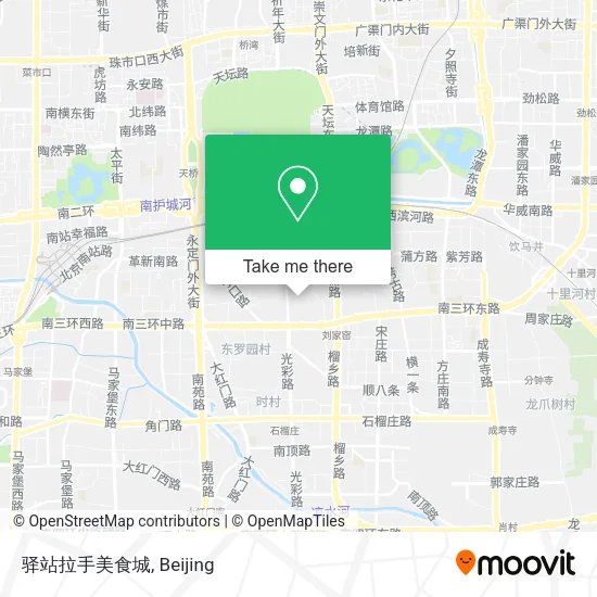 驿站拉手美食城 map