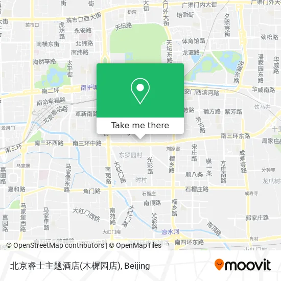 北京睿士主题酒店(木樨园店) map