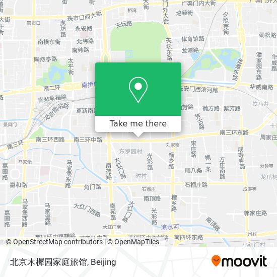 北京木樨园家庭旅馆 map