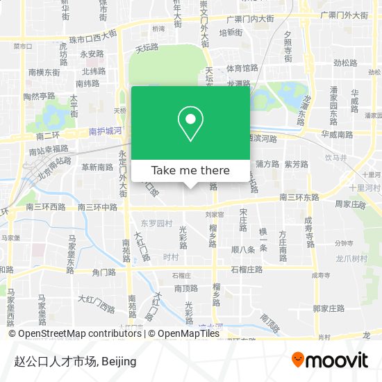 赵公口人才市场 map