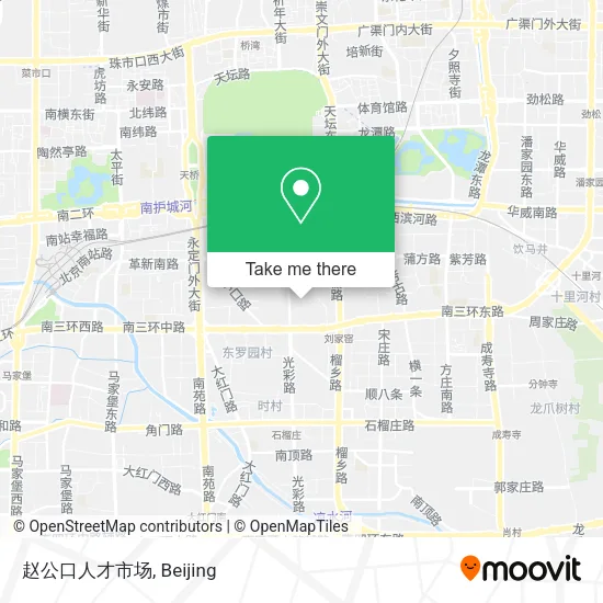 赵公口人才市场 map