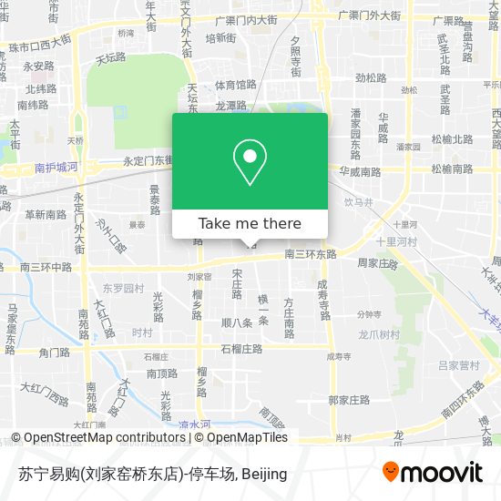 苏宁易购(刘家窑桥东店)-停车场 map