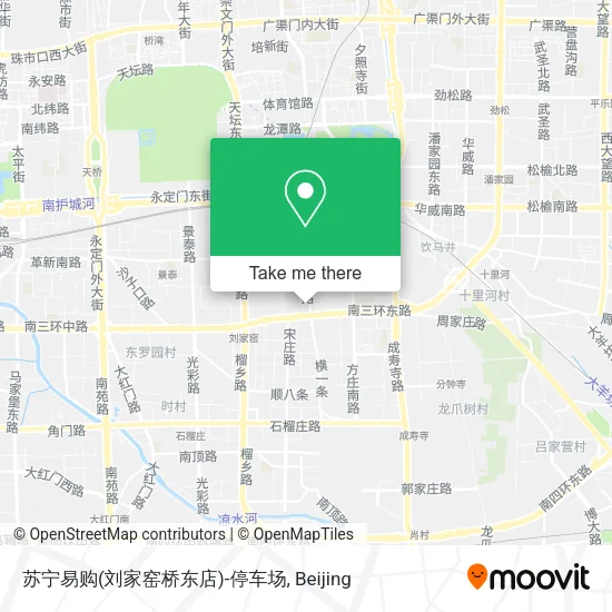 苏宁易购(刘家窑桥东店)-停车场 map