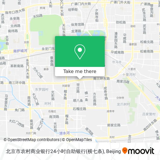 北京市农村商业银行24小时自助银行(横七条) map