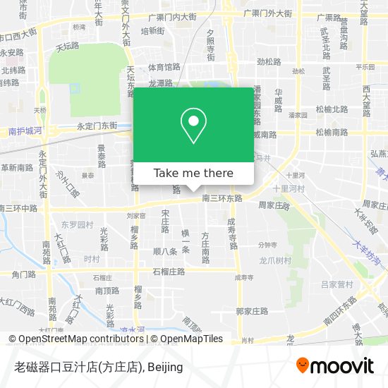 老磁器口豆汁店(方庄店) map