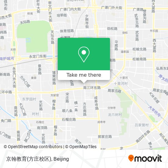 京翰教育(方庄校区) map