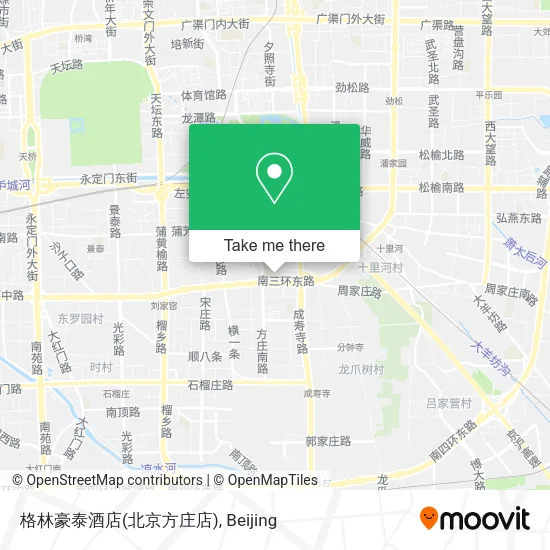 格林豪泰酒店(北京方庄店) map