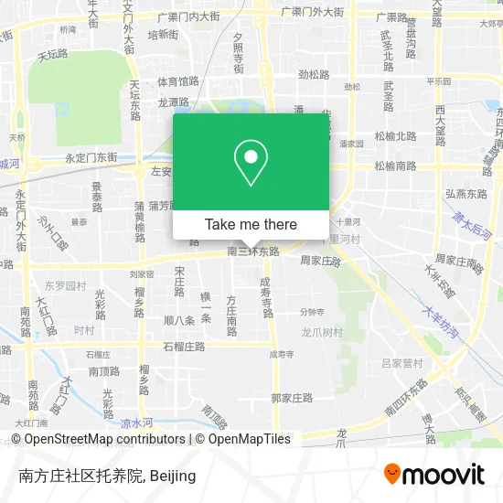 南方庄社区托养院 map