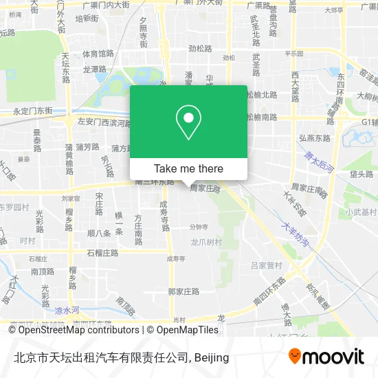 北京市天坛出租汽车有限责任公司 map