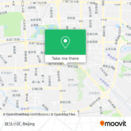 政法小区 map