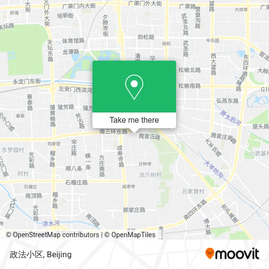 政法小区 map