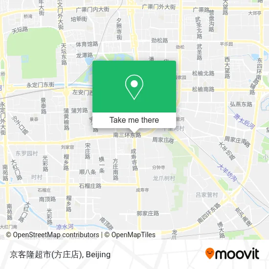 京客隆超市(方庄店) map