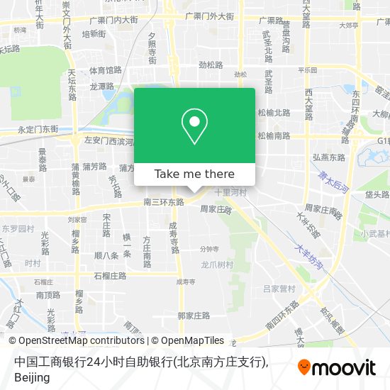中国工商银行24小时自助银行(北京南方庄支行) map