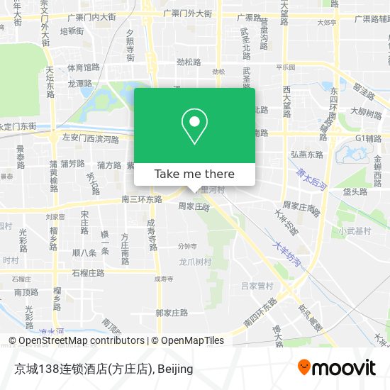 京城138连锁酒店(方庄店) map