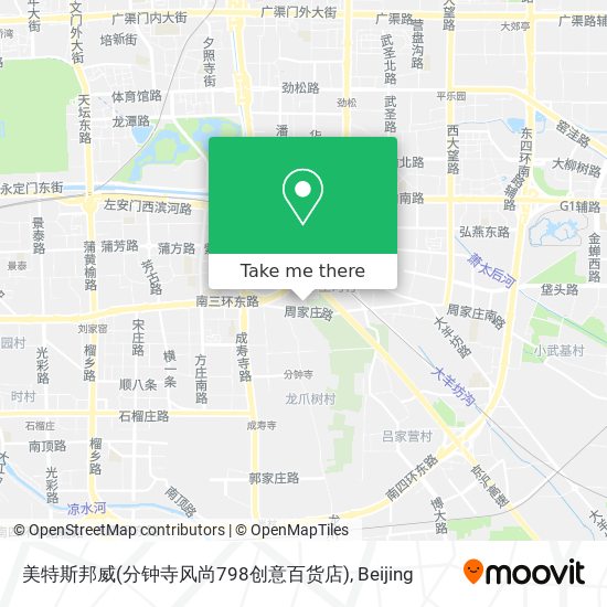 美特斯邦威(分钟寺风尚798创意百货店) map