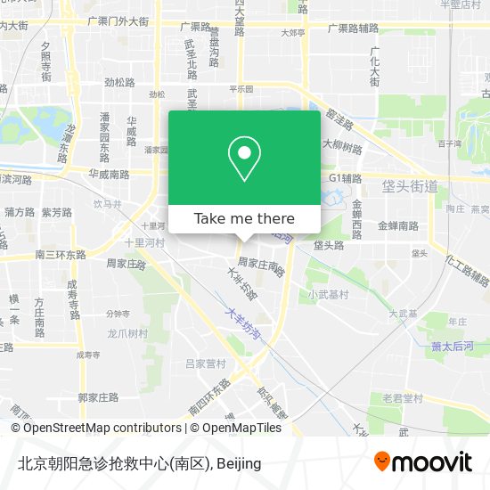 北京朝阳急诊抢救中心(南区) map