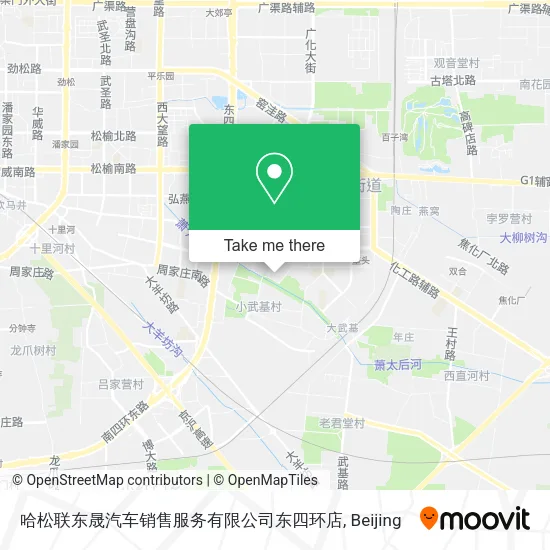 哈松联东晟汽车销售服务有限公司东四环店 map