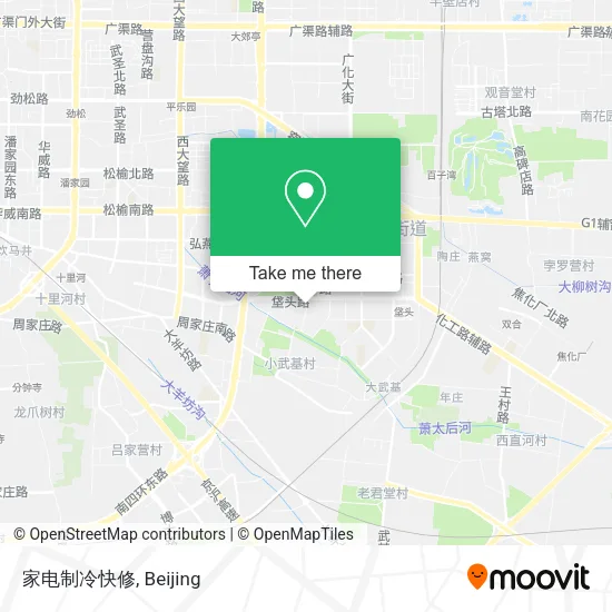 家电制冷快修 map