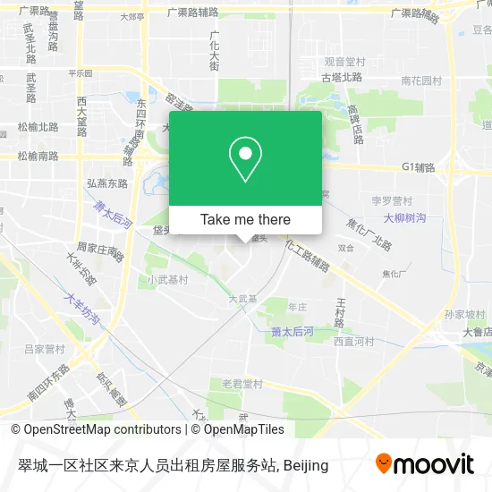 翠城一区社区来京人员出租房屋服务站 map