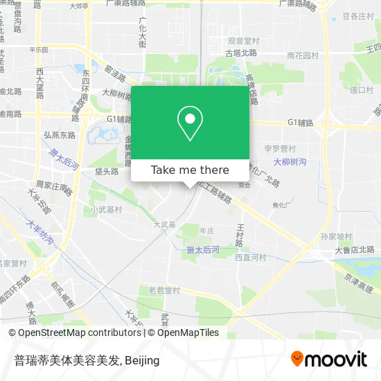 普瑞蒂美体美容美发 map