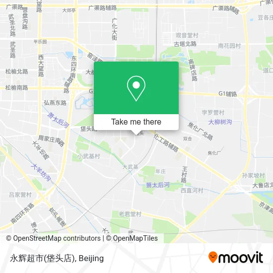 永辉超市(垡头店) map
