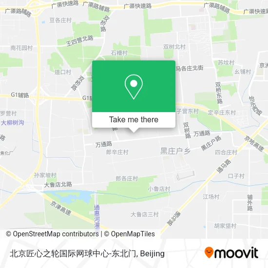 北京匠心之轮国际网球中心-东北门 map