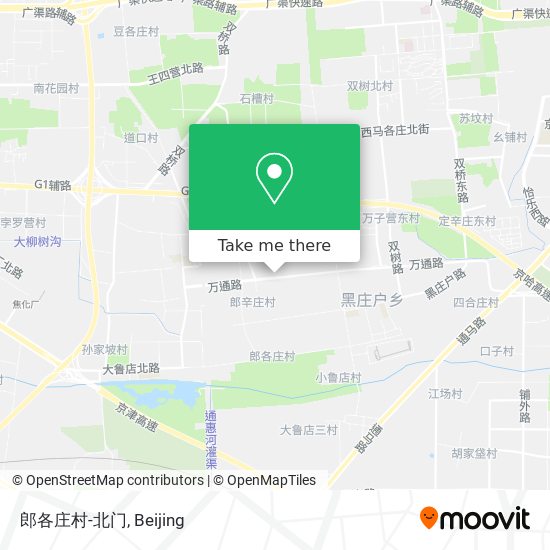 郎各庄村-北门 map