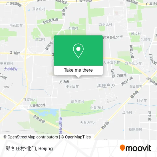 郎各庄村-北门 map