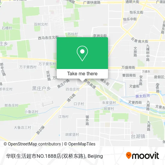 华联生活超市NO.1888店(双桥东路) map