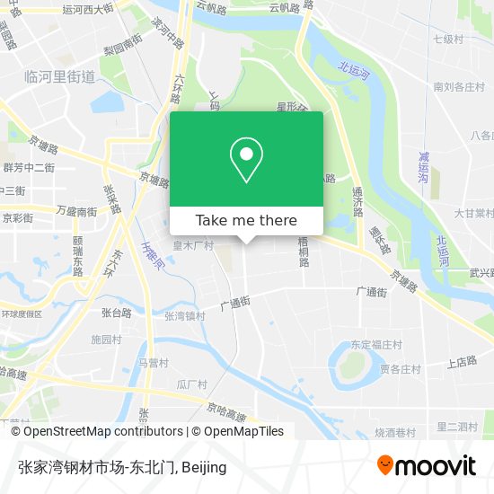 张家湾钢材市场-东北门 map