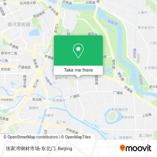 张家湾钢材市场-东北门 map