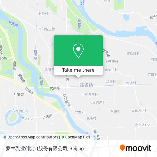 蒙牛乳业(北京)股份有限公司 map