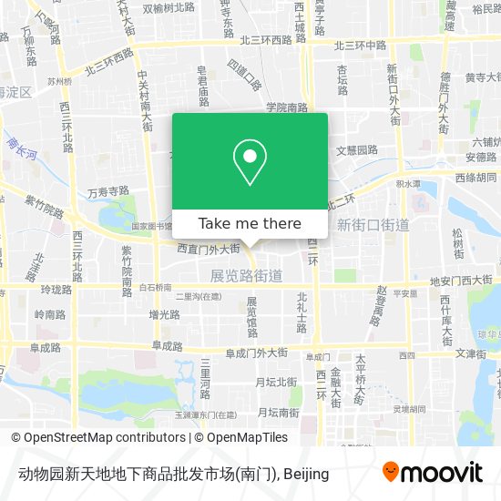 动物园新天地地下商品批发市场(南门) map