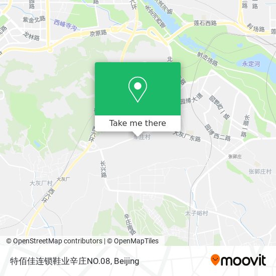 特佰佳连锁鞋业辛庄NO.08 map