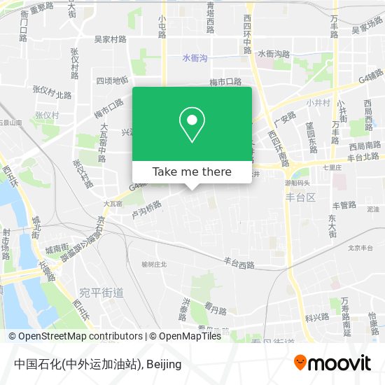 中国石化(中外运加油站) map