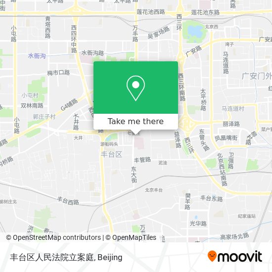 丰台区人民法院立案庭 map