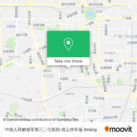 中国人民解放军第三〇七医院-地上停车场 map