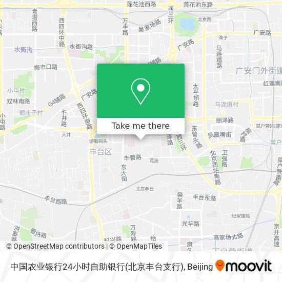 中国农业银行24小时自助银行(北京丰台支行) map