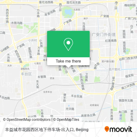 丰益城市花园西区地下停车场-出入口 map