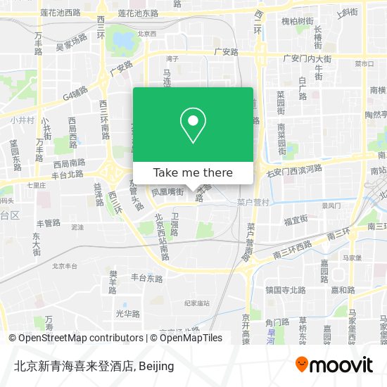 北京新青海喜来登酒店 map