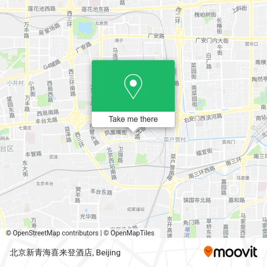 北京新青海喜来登酒店 map