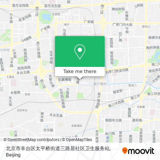 北京市丰台区太平桥街道三路居社区卫生服务站 map