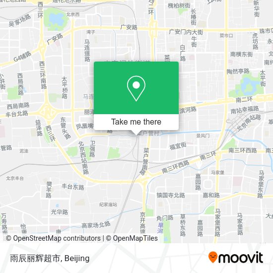 雨辰丽辉超市 map