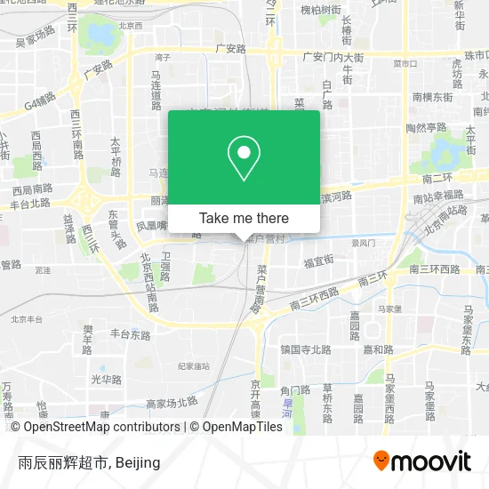 雨辰丽辉超市 map