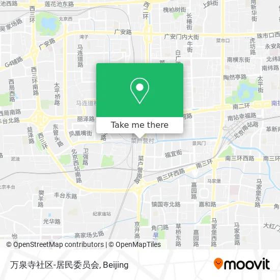万泉寺社区-居民委员会 map