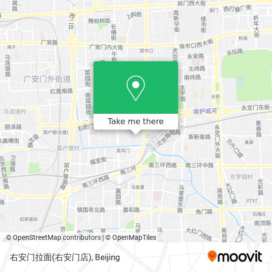 右安门拉面(右安门店) map