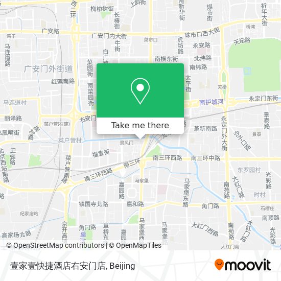 壹家壹快捷酒店右安门店 map