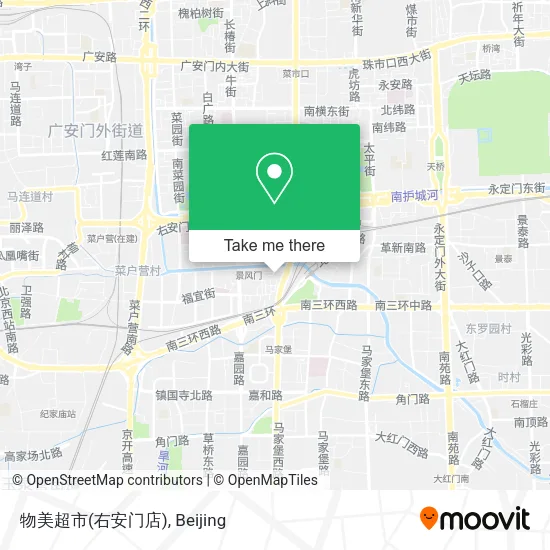 物美超市(右安门店) map